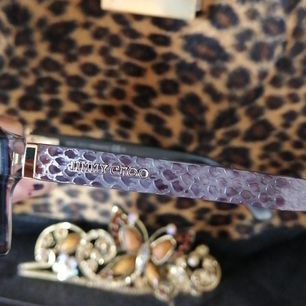 Jimmy Choo Glasses (purple snakeskin)